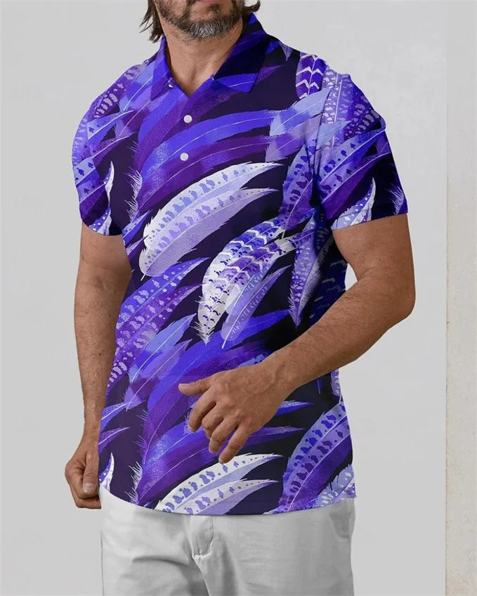 Summer Men's Daily Casual Trend Short Sleeve