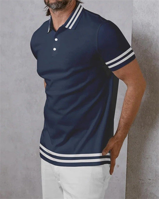 Summer Men's Daily Casual Trend Short Sleeve