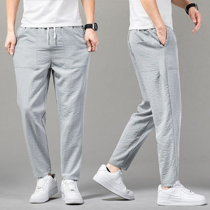 Solid Color Clean Version Thin Pants Male